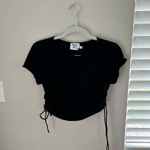 Princess Polly Black tie top